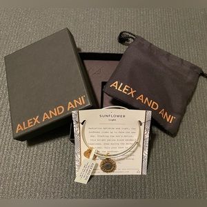 Alex + Ani Sunflower Charm Bracelet - NEW